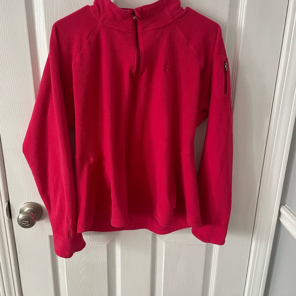 Under Armour Half zip pull over Fleece -Pink